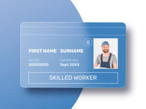 NVQ Level 2 Diploma - Cardul CSCS Albastru